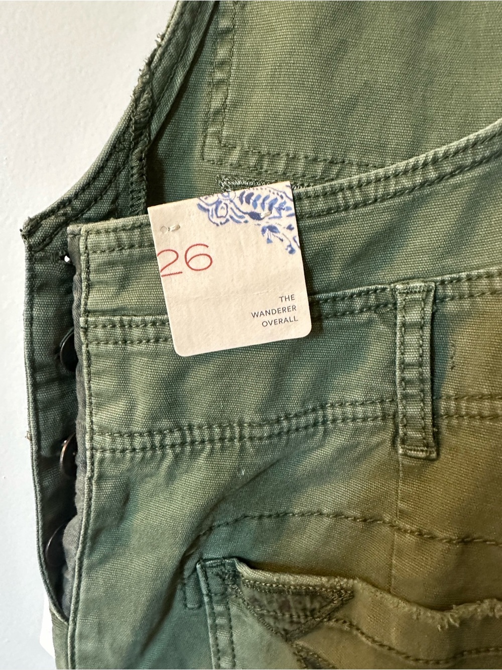 NWT Anthropologie Pilcro Wanderer Patchwork Overalls - Picture 2 of 5